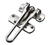 babominimer Cerradura de cadena de seguridad de acero inoxidable con barra oscilante resistente y hebilla antirrobo, pestillo de privacidad a prueba de niños para puertas delanteras de dormitorio