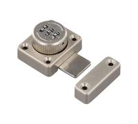 babominimer Cerradura de perno deslizante de combinación resistente para puerta, cobertizo, puerta o garaje, aleación de zinc y material de hierro, código reajustable con tornillos antimanipulación