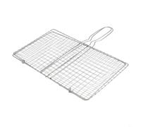 babominimer Cesta de parrilla para barbacoa, soporte de malla antiadherente con mango extendido para pescado, verduras, carne, barbacoa al aire libre, camping, cocina (20 x 35 cm)