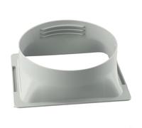 babominimer Conector de ventilación de escape de CA portátil de 15 cm, acoplador adaptador de PVC para ventanas correderas, puertas, kit de marco compatible con interfaz de manguera de aire