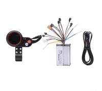babominimer Controlador de motor sin escobillas de 48 V 20 A con pantalla de 6 pines y cable de extensión, carcasa de aleación de aluminio, compatible con eléctricos similares de 10 pulgadas