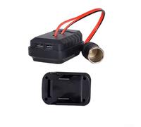 babominimer Convertidor de batería compacto con puertos USB duales y enchufe de CA para BL1830, compatible con A3/2106, concentrador de alimentación portátil para coche y uso doméstico, material ABS