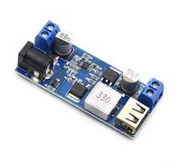 babominimer Convertidor de fuente de alimentación DC-DC 24V 12V a 5V 5A con puerto de carga rápida USB, entrada de voltaje amplio 9-36V, rectificación síncrona de alta eficiencia,