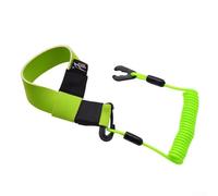 babominimer Cordón para interruptor de apagado de barco con correa de muñeca de neopreno y mosquetón para motor de esquí acuático, correa de corte de seguridad - naranja/verde/azul (B verde)