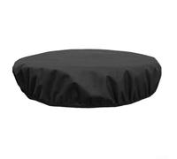 babominimer Cubierta de fuego Oxford 600D para cuenco redondo integrado, protector impermeable de muebles para exteriores contra la lluvia, la nieve y el sol, para fuego de suelo negro (56 x 4