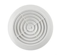 babominimer Cubierta de rejilla de ventilación redonda ajustable montada en la pared, rejilla de ventilación interior de 75-200 mm, difusor de escape montado en el techo, con botón de control