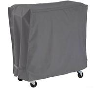 babominimer Cubierta de tela Oxford para carrito para exteriores, impermeable, con ruedas, protección para enfriadores de 80 cuartos de galón, resistente a la intemperie, color gris