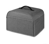 babominimer Cubierta de tela Oxford para parrilla con protección impermeable y múltiples bolsillos de almacenamiento, diseñada para parrillas de interior y lavable a máquina (gris)