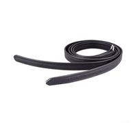 babominimer Cuero de estribo con hebillas de acero inoxidable, correas de estribo de microfibra ajustables para montar ecuestre, sillín de caballo suave y duradero (negro, 125 cm)