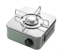 babominimer Estufa de butano portátil de 2800 W para camping, cocina de gas con válvula de seguridad, llama ajustable, quemador de acero inoxidable para senderismo, pesca, picnic (verde)