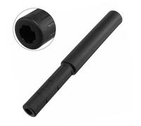 babominimer Extensor de eje de palo de ABS, ligero y duradero, pieza de extensión cortable de 2 pulgadas con punta en espiral para aumentar la fricción, se adapta a acero de 0.520 y 0.580 pulgadas o