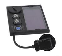 babominimer Filtro solar de lente de soldadura de oscurecimiento automático para casco de 110 x 90 mm, rango de sombra DIN4-DIN9-13 con batería de litio, alimentación solar doble
