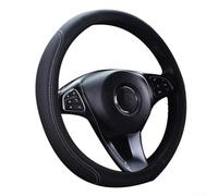 babominimer Funda de cuero transpirable para volante de 15 pulgadas, antideslizante, accesorio interior de coche, ajuste habitual para ruedas de 37-38 cm, protector de agarre cómodo, para todas las
