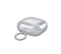 Babominimer Funda de silicona suave para auriculares Beats Powerbeats Fit, carcasa protectora resistente a los arañazos con fácil acceso a puertos, negro translúcido