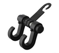 babominimer Ganchos ajustables para reposacabezas de asiento de coche para organización del asiento trasero del vehículo, ganchos de almacenamiento multifuncionales para bolsas y comestibles, ganchos
