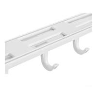 babominimer Ganchos de almacenamiento para debajo del estante con diez ganchos adhesivos para utensilios de cocina, toallas, tazas, cucharas, ollas u organización de armario, blanco, no