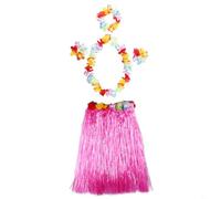 babominimer Hawaiian Fun Awaits Get the Colorido traje de vestir para niños, incluye una bonita pulsera floral (rosa)