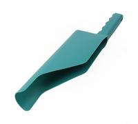 babominimer Herramienta de limpieza de canalones con mango alto para proteger las manos, lengüeta extendida para llegar debajo de los soportes, talón estrecho para una fácil extracción, flexible