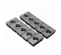 babominimer Insertos de carburo de fresado de aluminio Apkt1604pdfr-ma H01 10Pcs Herramientas de corte CNC