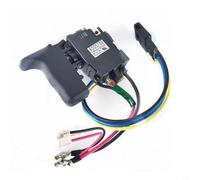 babominimer Interruptor de gatillo de taladro eléctrico 6506549 compatible con HR202D/BHR202RFE/DHR202RME/BHR202/DHR202Z, 16A 7.2V-24V, negro