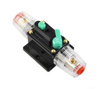 babominimer Interruptor de reinicio impermeable para interruptor de circuito CC marino 10A-100A, 12V-48V para sistema de audio de coche, barco, botón de anulación manual, protección de fusibles (20 A)