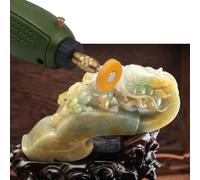 babominimer Juego de 10 ruedas de pulido de tela para herramientas giratorias, almohadillas de pulido de algodón con vástago de 2,35 mm, accesorio de cabeza redonda para joyas, metal, acero inoxidable