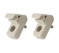 babominimer Juego de 2 soportes de montaje para visera solar de coche, material ABS, color beige, ajuste directo para Fiat para piezas interiores Grande Punto