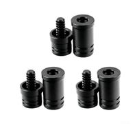 babominimer Juego de 3 protectores de junta de taco de billar, protector de rueda central de plástico para tacos de billar, se adapta a tipos de juntas de 3/8-8 y 3/8-10, diseño ligero y duradero (3 8