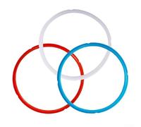 babominimer Juego de 3 sellos de silicona compatibles con olla a presión inmediata, junta de repuesto en rojo y azul transparente, se adapta a 8QT 6QT 5QT 3QT, hermética a prueba de fugas (8QT)