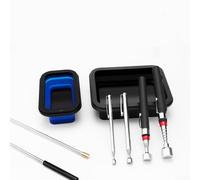 babominimer Juego de 4 herramientas telescópicas magnéticas con imán flexible de 20 pulgadas y bandeja de piezas, se extiende hasta 30.5 pulgadas, capacidad de 10 libras para recuperar tuercas, pernos