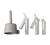 babominimer Juego de boquillas de aire caliente para techos de vinilo, 4 puntas de soldadura de plástico compatibles con hojas de PVC, boquillas redondas triangulares de 5 mm para soldadura de