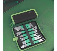 babominimer Juego de herramientas de palanca de acero inoxidable de 7 piezas con cabezal en ángulo de 30 grados para quitar molduras automotrices, reparación de tableros y paneles de puertas