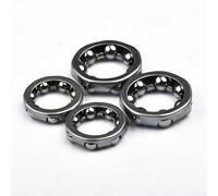 babominimer Juego de rodamientos de cubo de rueda de bicicleta de 3/16 pulgadas y 1/4 pulgadas, par delantero y trasero para repuesto de componentes de bicicleta