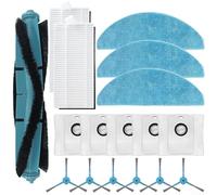 babominimer Kit de filtro de cepillo lateral principal de repuesto para Conga 7490 8290 8290 Inmortal Ultra Power Home para robot aspirador X-Treme, con bolsa de polvo y paño de fregona (A)