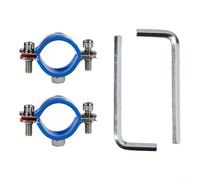 babominimer Kit de reparación de silla de oficina ajustable con abrazadera de tubo de fijación de 25-28 mm en acero inoxidable 304, incluye llave y junta de silicona para ajuste antideslizante, 2