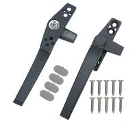 babominimer Kit de repuesto de 2 manijas de ventana diseñado para una integración perfecta con puertas correderas y ventanas (gris oscuro)