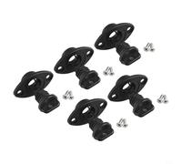 babominimer Kit de tapones de drenaje con tornillos para barco, canoa, bote, paquete de 2 drenajes marinos negros de polipropileno con 4 tornillos para transom, pozo de peces, cofre de hielo