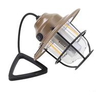 babominimer Linterna LED de camping con batería de 1200 mAh, luz colgante portátil recargable tipo C, 4 modos, pantalla de hierro vintage impermeable IPX4 para senderismo, (caqui)