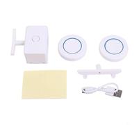 babominimer Mando a distancia inalámbrico para interruptor de luz, rango de 10-20 m, no requiere cableado, material ABS, para automatización del hogar y para una fácil instalación (host + 2 mandos a