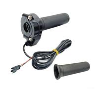 babominimer Manillar del acelerador para bicicleta eléctrica, conector SM de 3 pines, juego de mango derecho e izquierdo de plástico, compatible con bicicleta eléctrica de 24 V-72 V, diámetro de barra