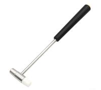 babominimer Martillo pequeño para reparación de relojes, herramienta de mazo de metal y goma de doble cabeza, herramienta manual de relojero compatible con ajustes de correa de reloj y pulsera (B)