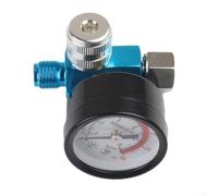 babominimer Medidor de regulador de aire con filtro de trampa de agua de aceite en línea, rosca de cobre de 1/4 pulgadas para aerógrafo y herramientas neumáticas, separador de humedad con cuenco