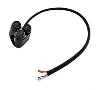 babominimer Mo - Controlador de manillar de motocicleta con tres botones para montaje en manillar, color negro, ajuste ABS con funciones de señal de giro compatible