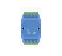 babominimer Módulo de adquisición de señal analógica de 8 canales 4-20mA y 0-5V entrada a convertidor RS-485 para registro de datos de automatización industrial, compacto 88x72x59mm azul (4-20mA)