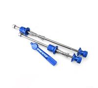 babominimer Palanca antirrobo de liberación rápida para bicicletas de montaña y carretera con tuerca de aleación de aluminio y eje de acero resistente, diámetro del eje de 5 mm (azul)