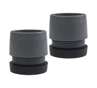 babominimer Paquete de 2/4 almohadillas antivibración para patas de muebles, protectores de patas de silla y alfombrillas estabilizadoras de mesa, gris y negro, 62 x 50-70 mm, material PP (2 unidades)