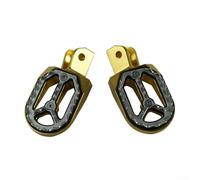 babominimer Paquete de 2 piquetas para ATV Motocicleta Dirt Bike CNC Mecanizado Aleación de Aluminio Antideslizante Ligero Reemplazo Varios Colores Fácil Instalación Off Road Pedal Upgrade(JT-011 Oro)