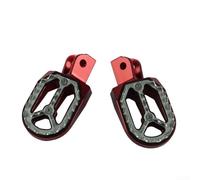 babominimer Paquete de 2 piquetas para ATV Motocicleta Dirt Bike CNC Mecanizado Aleación de Aluminio Antideslizante Ligero Reemplazo Varios Colores Fácil Instalación Off Road Pedal Upgrade(JT-011 Rojo