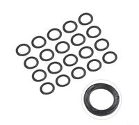 babominimer Para 20 arandelas de goma verticales y planas para tuerca de mancuerna Spinlock, juntas tóricas de repuesto negras de 25 mm para abrazaderas de barra y poste de campana de mano (20 piezas