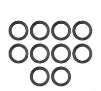 babominimer Para 20 arandelas de goma verticales y planas para tuerca de mancuerna Spinlock, juntas tóricas de repuesto negras de 25 mm para abrazaderas de barra y poste de campana de mano (10 piezas